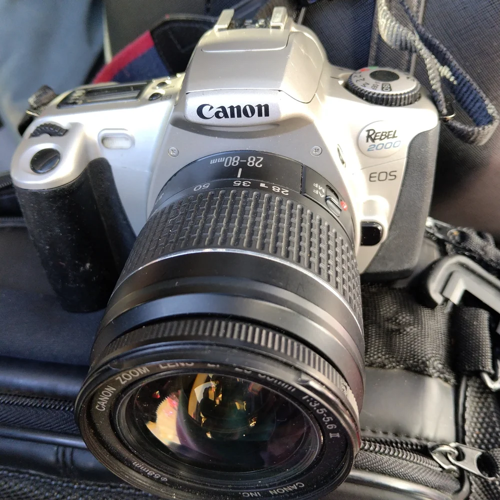 Canon Black and Silver Lens Camera